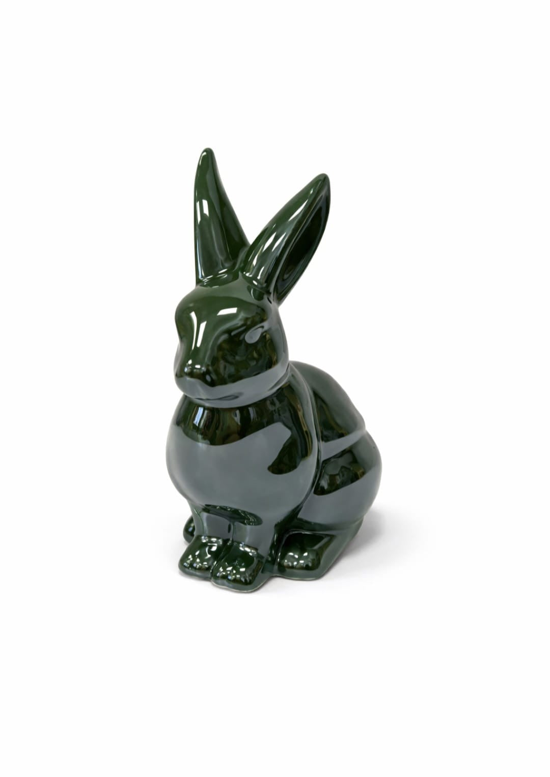 Edle Keramik-Hasen in Grün oder Schwarz – stilvolle Dekoration