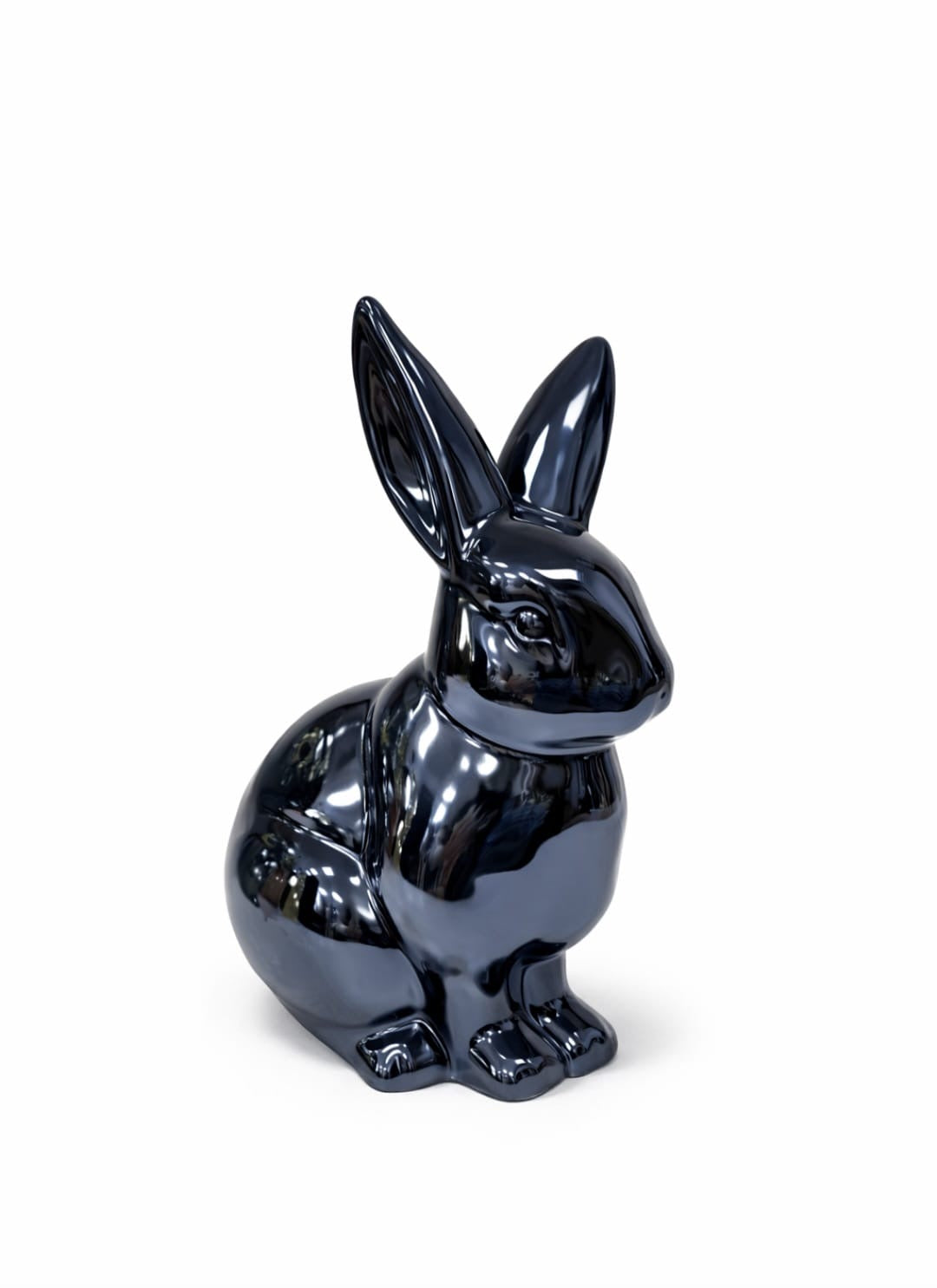 Edle Keramik-Hasen in Grün oder Schwarz – stilvolle Dekoration