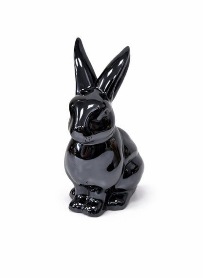 Edle Keramik-Hasen in Grün oder Schwarz – stilvolle Dekoration