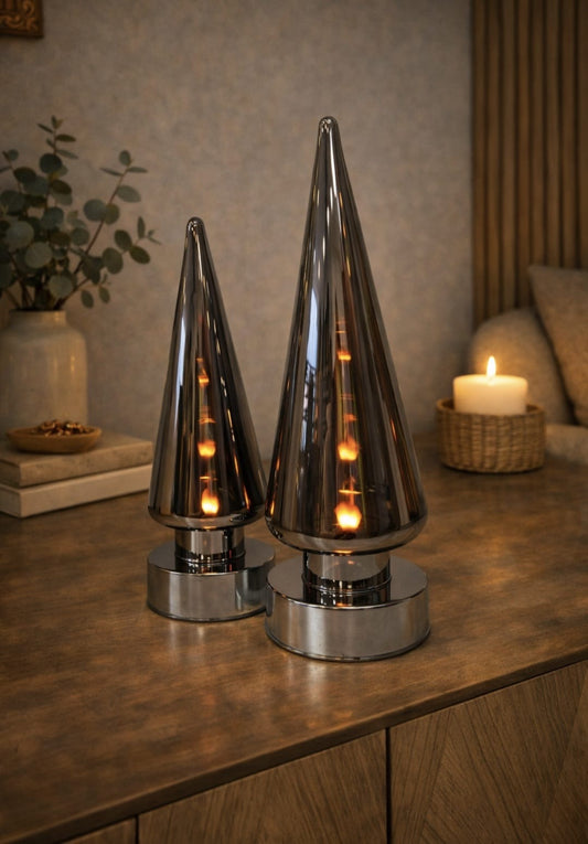 LED Glasleuchte „Magic Flame“ – Flammeneffekt mit Timerfunktion