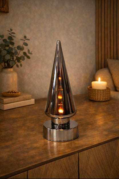 LED Glasleuchte „Magic Flame“ – Flammeneffekt mit Timerfunktion