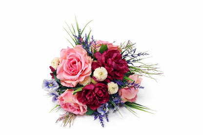 Kunstblumenstrauß „Mary“ – Elegantes Blumenarrangement in Keramikvase | Ca. 55cm