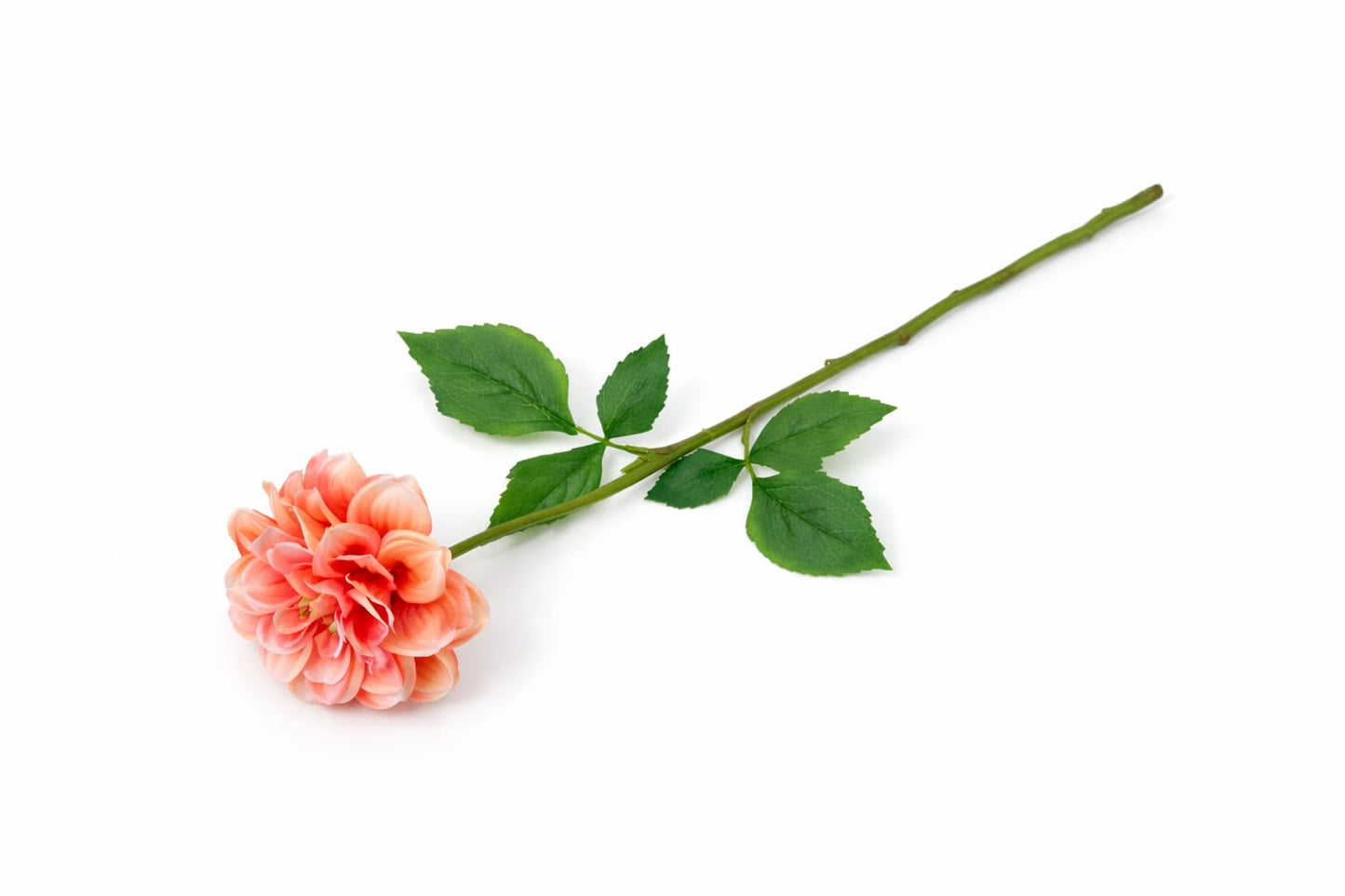 Kunst-Dahlie „Rose“ – Zartrosa Blüte | 59 cm, kürzbar